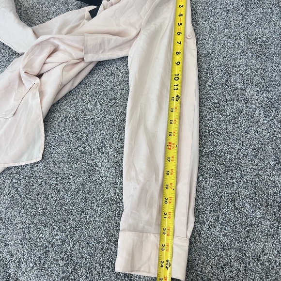 NWT! BCBG Maxazria Bare Pink 100% Silk Flowy Top Sabina Women’s Size M $248 - Picture 7 of 16